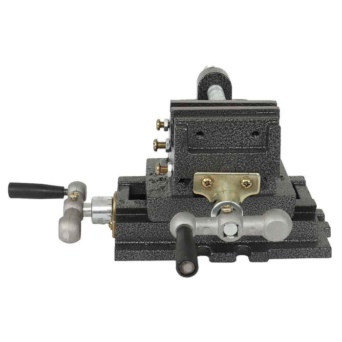 DURAFORCE Cross Slide Drill Press 3 Inch Vise Slide Metal Milling 2 Way X-Y Clamp Machine