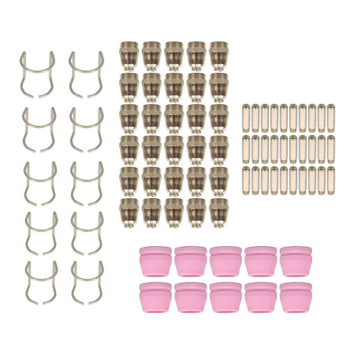 DURAFORCE 60 Amp SG-55 AG-60 WSD-60 Plasma Cutter Torch Consumables Kit Tips 80Pcs