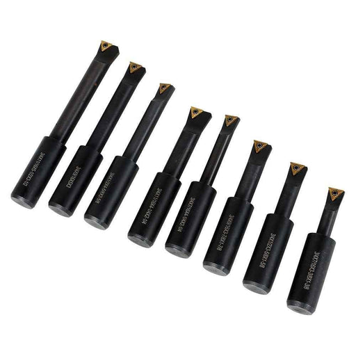 DURAFORCE New 8× 3/4" Shank Indexable Boring Bars 90 Degree Round Shank Boring Bars