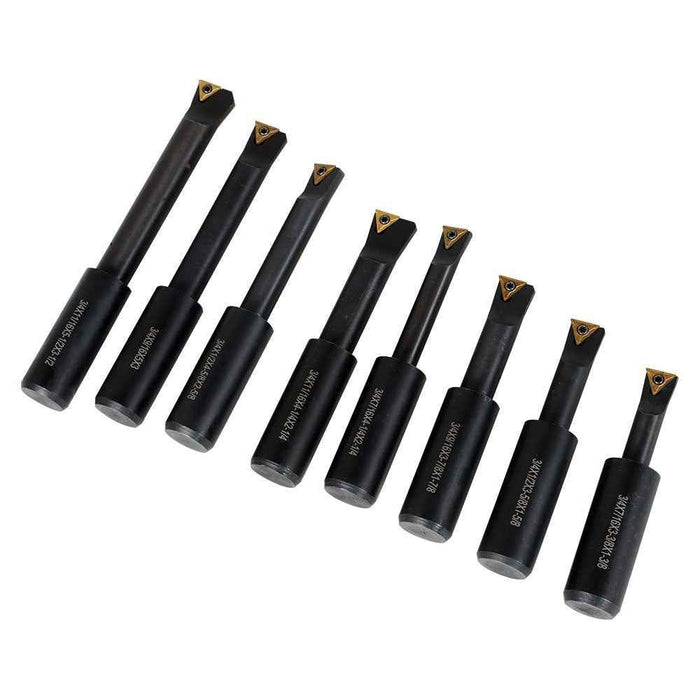 DURAFORCE New 8× 3/4" Shank Indexable Boring Bars 90 Degree Round Shank Boring Bars