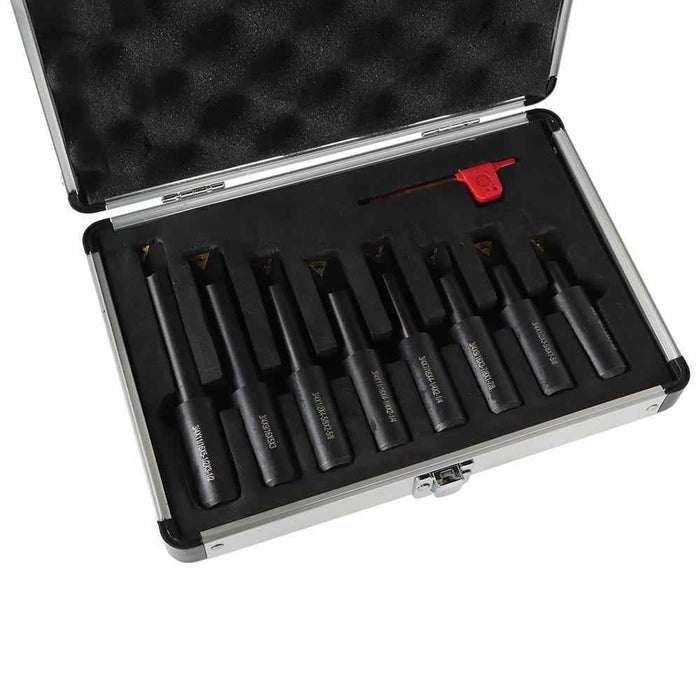 DURAFORCE New 8× 3/4" Shank Indexable Boring Bars 90 Degree Round Shank Boring Bars