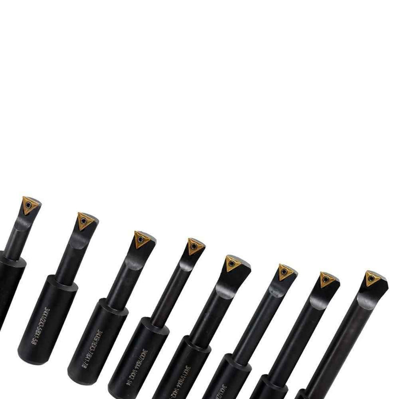 DURAFORCE New 8× 3/4" Shank Indexable Boring Bars 90 Degree Round Shank Boring Bars