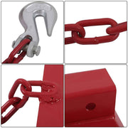 DURAFORCE Forklift Trailers Towing Adapter Pallet Forks Attachment Red 2" Hitch Receiver