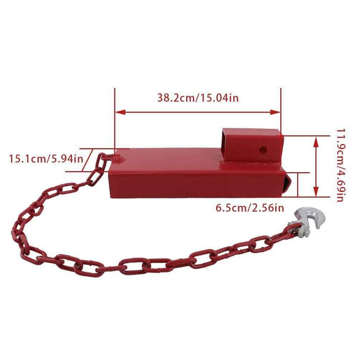 DURAFORCE Forklift Trailers Towing Adapter Pallet Forks Attachment Red 2" Hitch Receiver