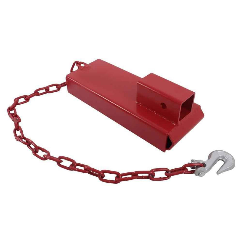 DURAFORCE Forklift Trailers Towing Adapter Pallet Forks Attachment Red 2" Hitch Receiver