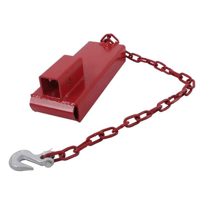 DURAFORCE Forklift Trailers Towing Adapter Pallet Forks Attachment Red 2" Hitch Receiver