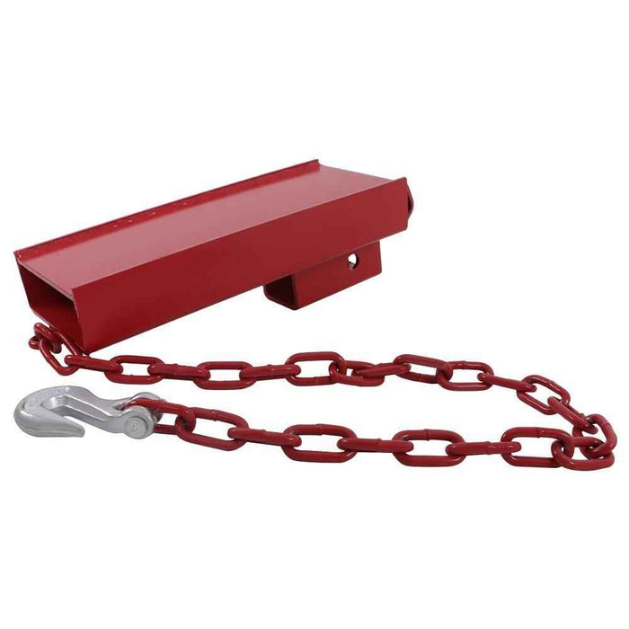 DURAFORCE Forklift Trailers Towing Adapter Pallet Forks Attachment Red 2" Hitch Receiver