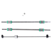 DURAFORCE New 2PCS Linear Guide Rail HGR20-800mm + SFU1605-800mm Ballscrew w/ BF12 Kit