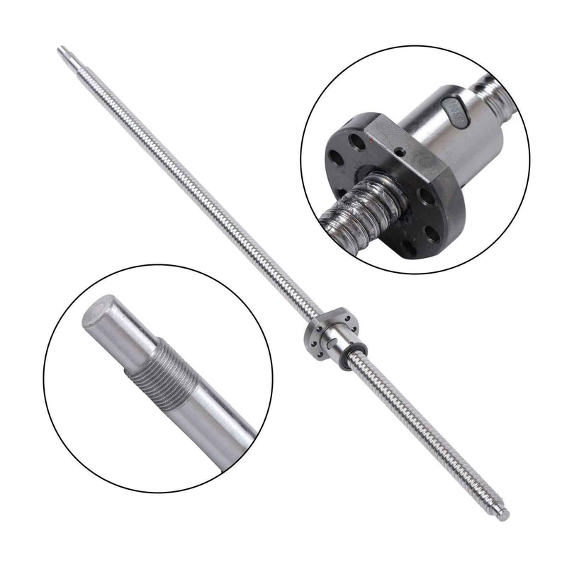 DURAFORCE New 2PCS Linear Guide Rail HGR20-800mm + SFU1605-800mm Ballscrew w/ BF12 Kit