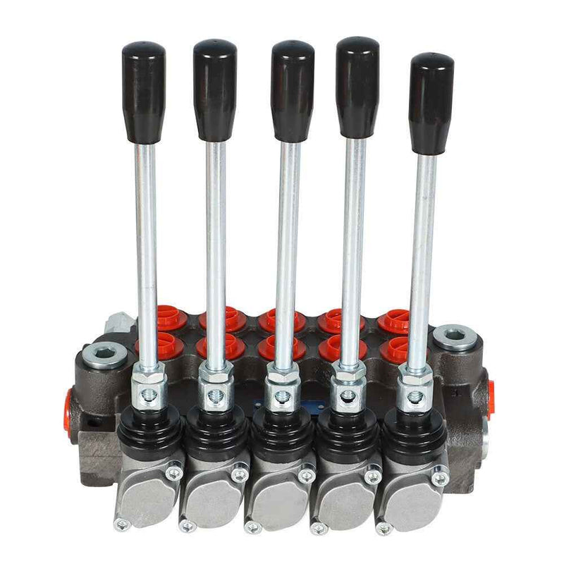 DURAFORCE SAE 5 Spools 13 GPM Hydraulic Directional Control Valve Ports 3600 PSI
