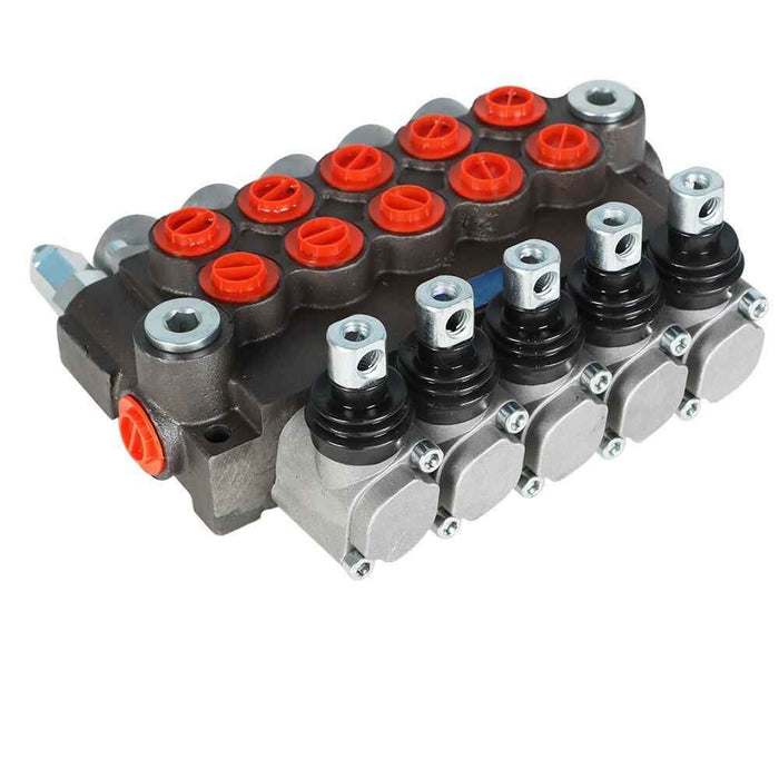 DURAFORCE SAE 5 Spools 13 GPM Hydraulic Directional Control Valve Ports 3600 PSI