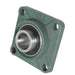 DURAFORCE 10 Pack 1-1/2" Bore UCF208-24 Pillow Block Flange Bearing 4 Bolt Solid Base