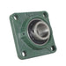 DURAFORCE 10 Pack 1-1/2" Bore UCF208-24 Pillow Block Flange Bearing 4 Bolt Solid Base