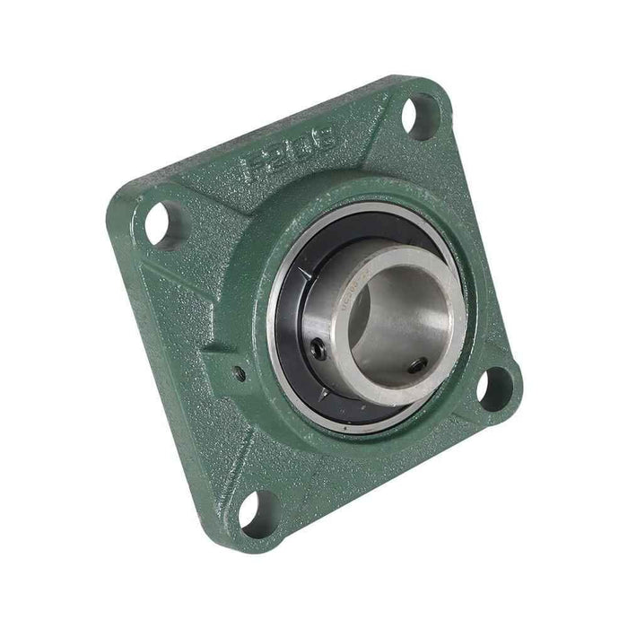 DURAFORCE 10 Pack 1-1/2" Bore UCF208-24 Pillow Block Flange Bearing 4 Bolt Solid Base
