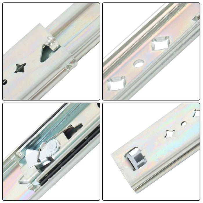 DURAFORCE 1 Pair Locking Drawer Slides 28 Inch Lock & Full Extension 250 lbs Load Capacity