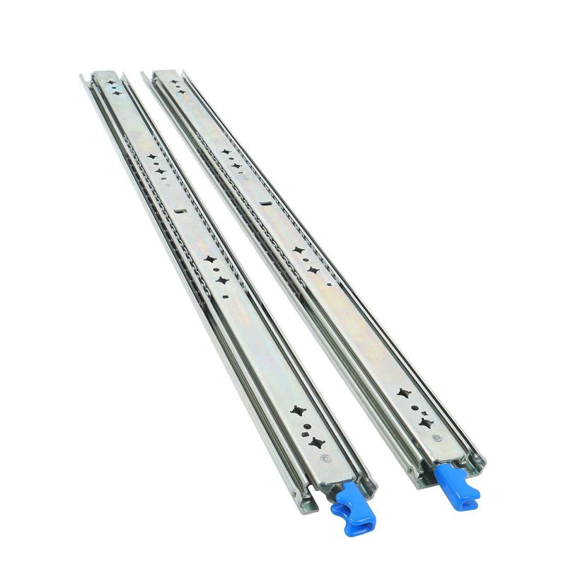 DURAFORCE 1 Pair Locking Drawer Slides 28 Inch Lock & Full Extension 250 lbs Load Capacity