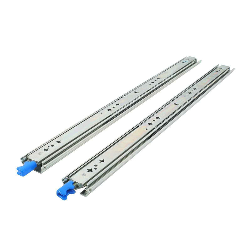 DURAFORCE 1 Pair Locking Drawer Slides 28 Inch Lock & Full Extension 250 lbs Load Capacity