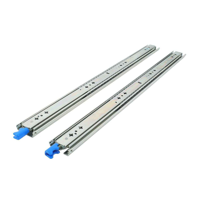 DURAFORCE 1 Pair Locking Drawer Slides 28 Inch Lock & Full Extension 250 lbs Load Capacity