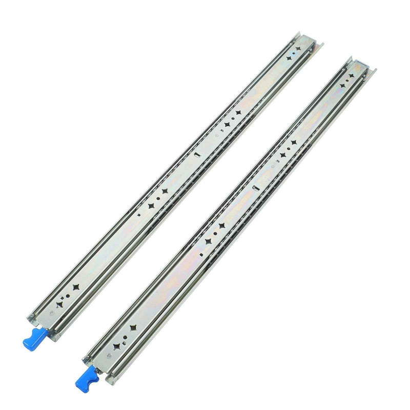 DURAFORCE 1 Pair Locking Drawer Slides 28 Inch Lock & Full Extension 250 lbs Load Capacity