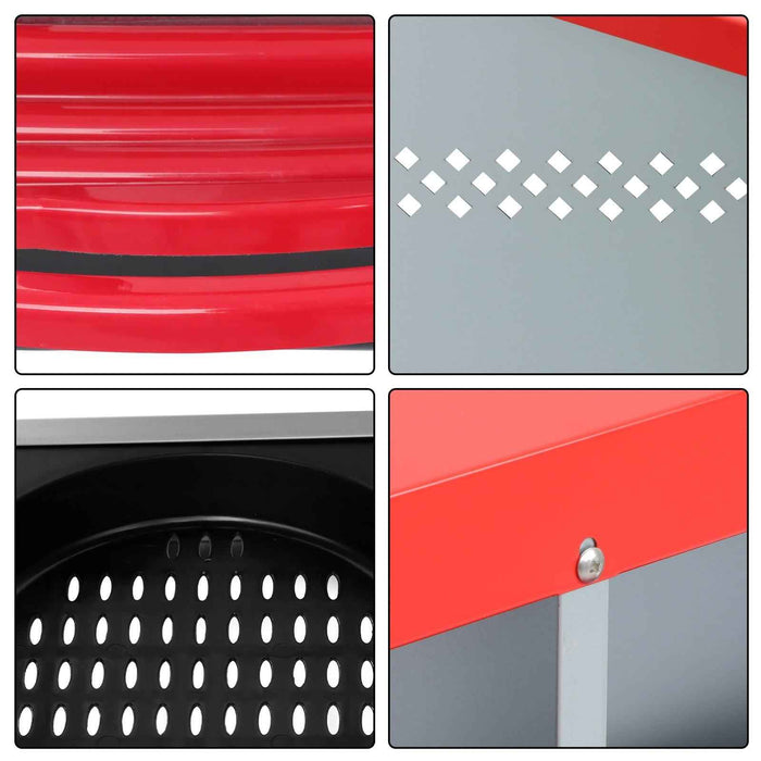 DURAFORCE Easy To Install Chicken Nesting Boxes 4 Hole Chicken Egg Laying Box W/ Perch