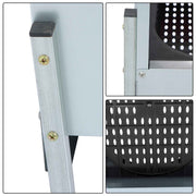 DURAFORCE Easy To Install Chicken Nesting Boxes 4 Hole Chicken Egg Laying Box W/ Perch