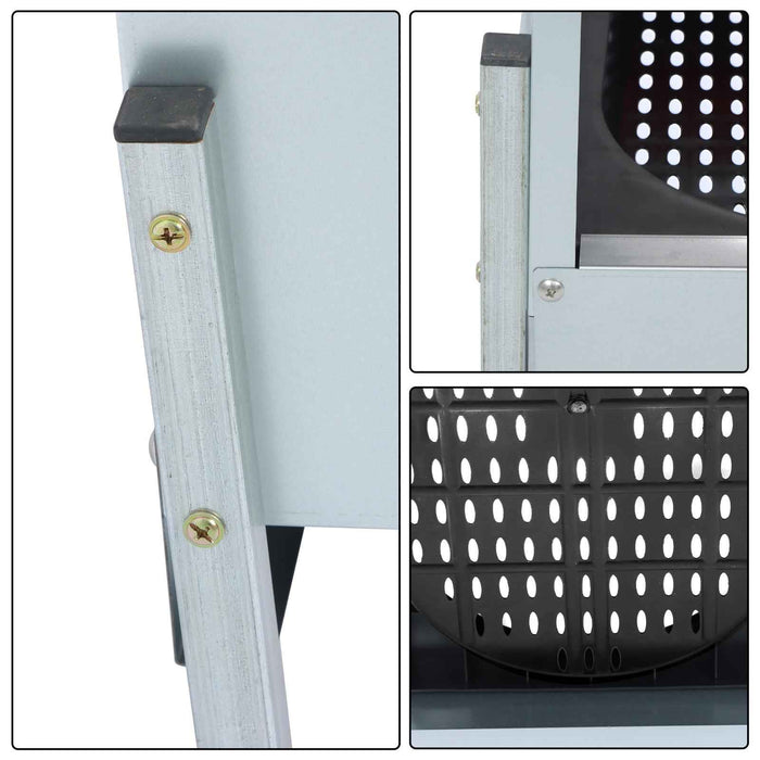 DURAFORCE Easy To Install Chicken Nesting Boxes 4 Hole Chicken Egg Laying Box W/ Perch