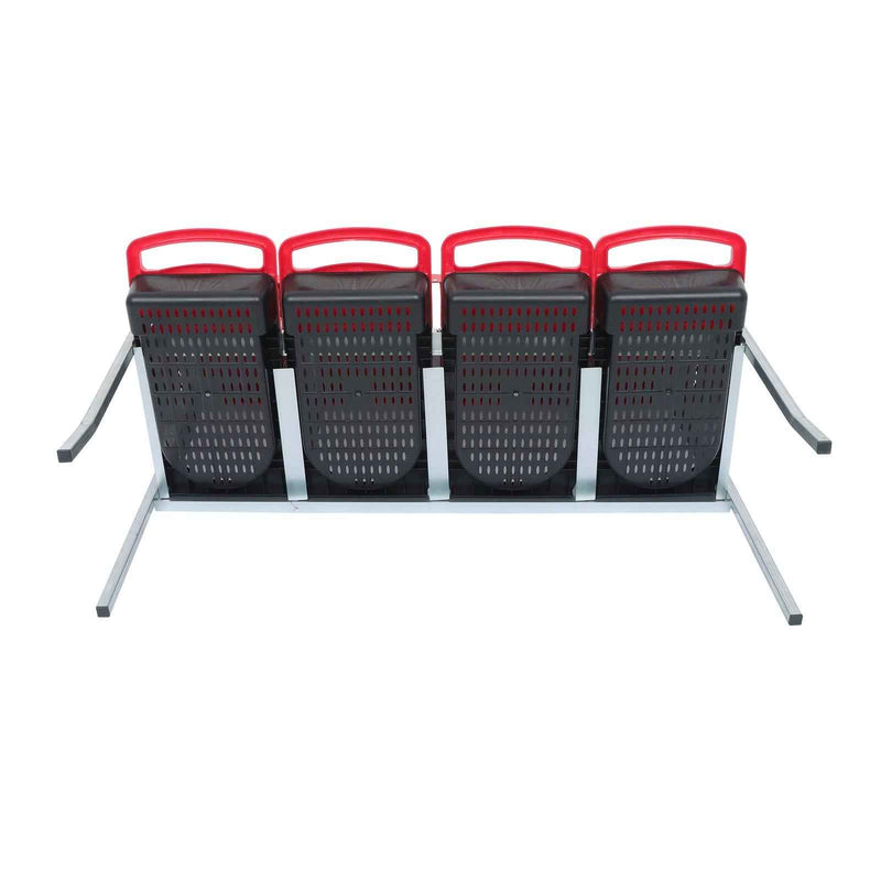 DURAFORCE Easy To Install Chicken Nesting Boxes 4 Hole Chicken Egg Laying Box W/ Perch