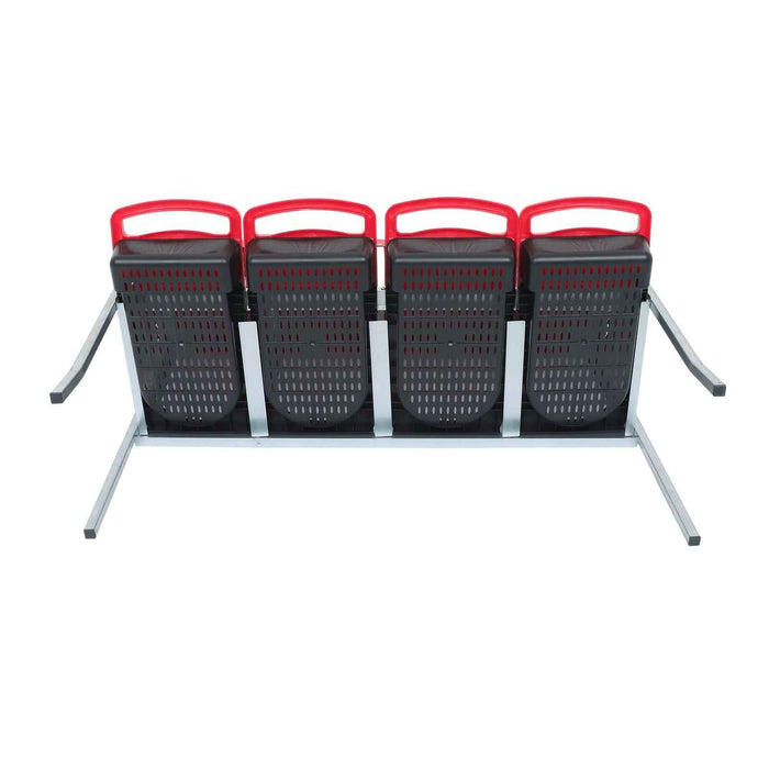 DURAFORCE Easy To Install Chicken Nesting Boxes 4 Hole Chicken Egg Laying Box W/ Perch