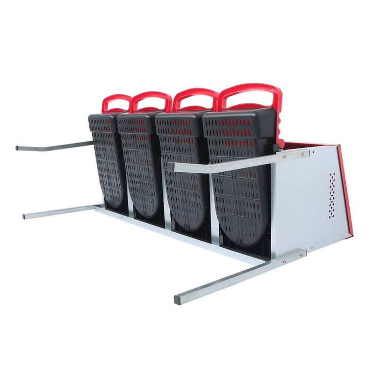 DURAFORCE Easy To Install Chicken Nesting Boxes 4 Hole Chicken Egg Laying Box W/ Perch