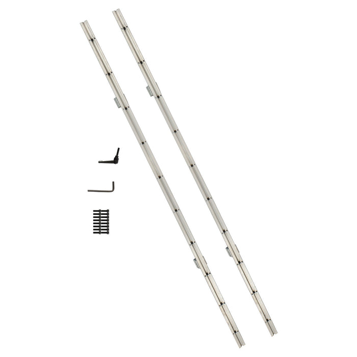 DURAFORCE New W/ 4× SBR12UU Square Type Bearings Block 2× SBR12-1500mm Linear Shaft Rail