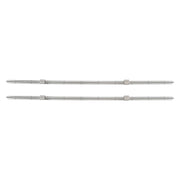 DURAFORCE New W/ 4× SBR12UU Square Type Bearings Block 2× SBR12-1500mm Linear Shaft Rail