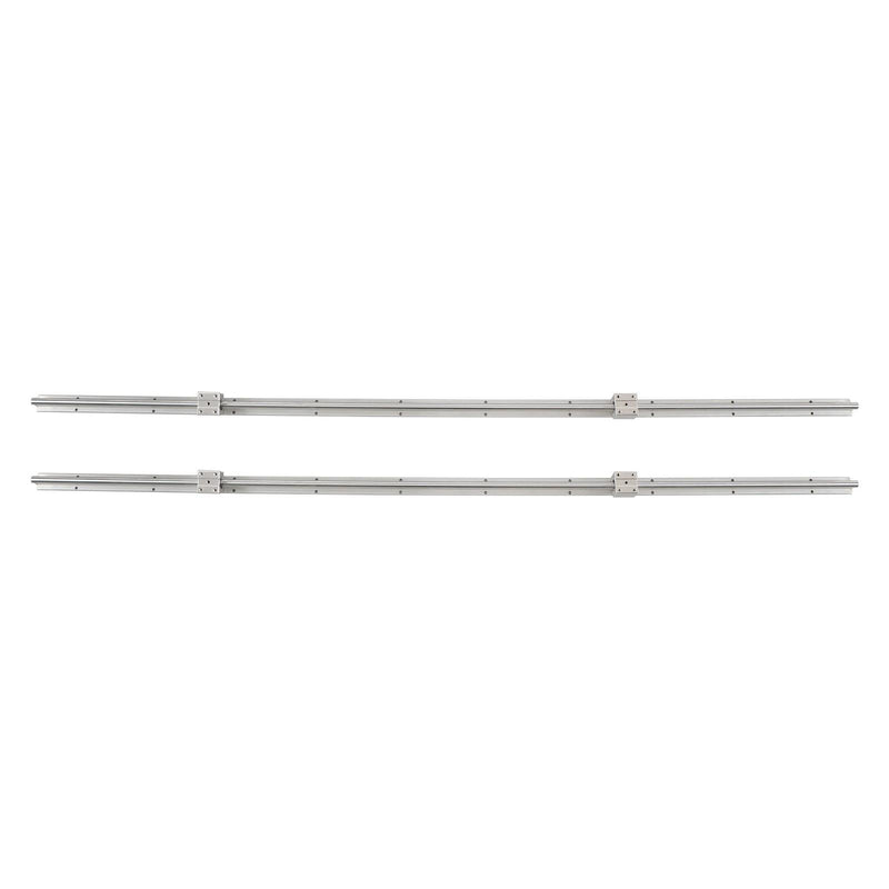 DURAFORCE New W/ 4× SBR12UU Square Type Bearings Block 2× SBR12-1500mm Linear Shaft Rail