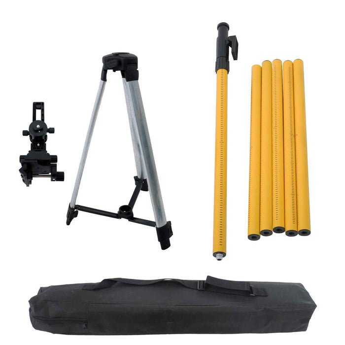 DURAFORCE Max 4.2M/13.8FT Height Laser Level Pole Mount Telescopic Pole with 1/4'' Thread