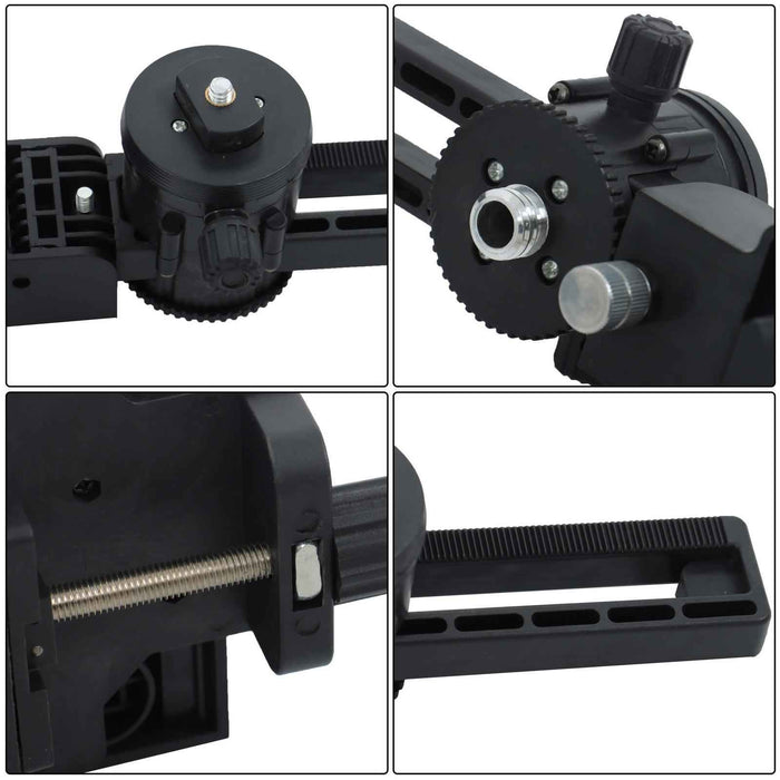 DURAFORCE Max 4.2M/13.8FT Height Laser Level Pole Mount Telescopic Pole with 1/4'' Thread