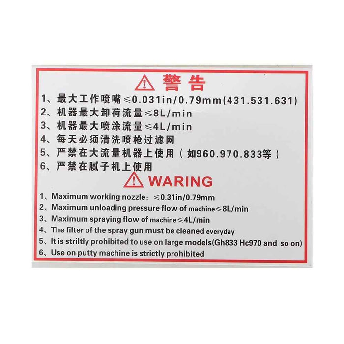 DURAFORCE For Sprayers 3600PSI Airless Paint Spray Gun 517 Spray Tip+Nozzle Guard