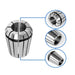 DURAFORCE 19 Pack Spring Collet Set ER32 For Machine And Milling Lathe Tool Engraving