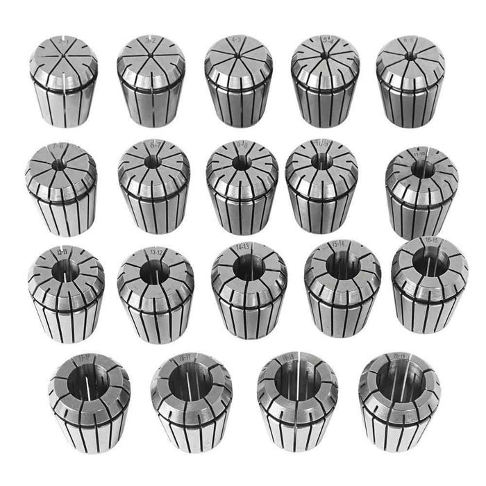DURAFORCE 19 Pack Spring Collet Set ER32 For Machine And Milling Lathe Tool Engraving