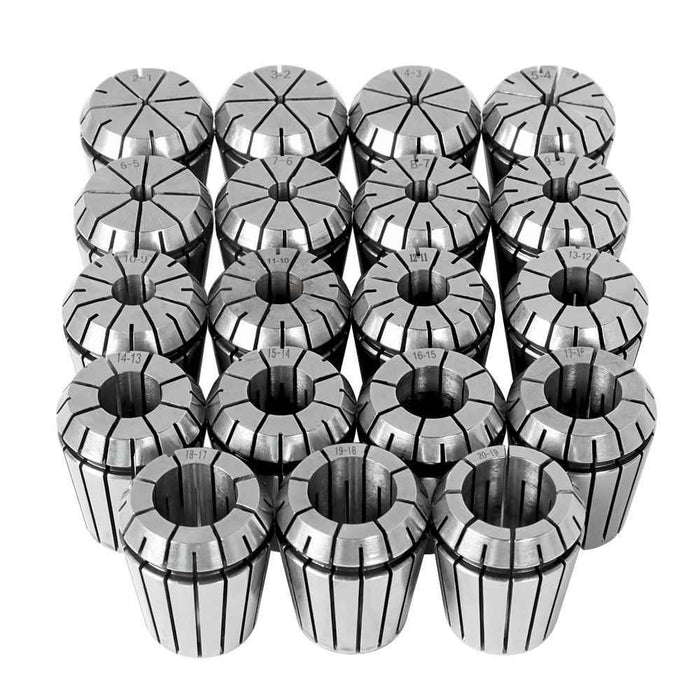 DURAFORCE 19 Pack Spring Collet Set ER32 For Machine And Milling Lathe Tool Engraving