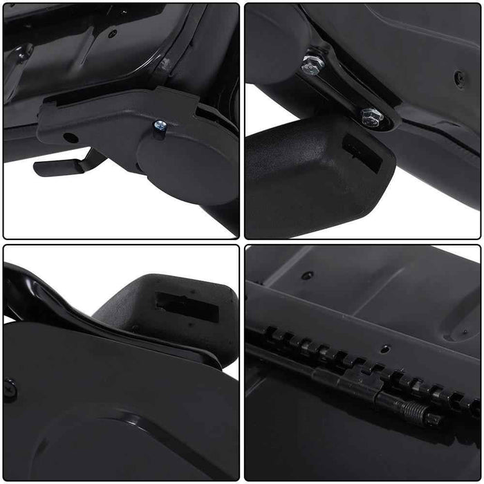 DURAFORCE Black Seat Tractors Forklift Seat Universal With Adjustable Backrest Armrest