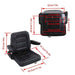 DURAFORCE Black Seat Tractors Forklift Seat Universal With Adjustable Backrest Armrest