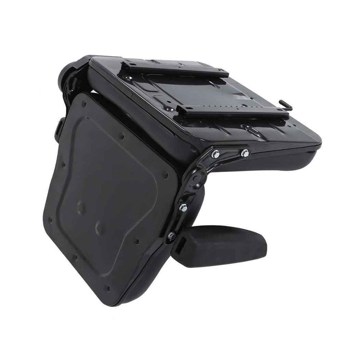 DURAFORCE Black Seat Tractors Forklift Seat Universal With Adjustable Backrest Armrest