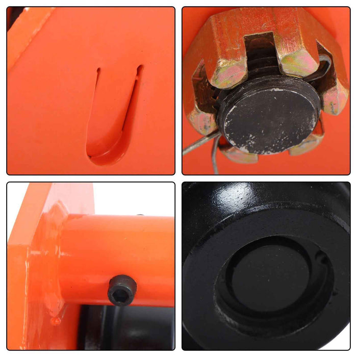 DURAFORCE Manually Trolley 2 Ton/4400LBS, Steel Push Beam Trolley, Trolley Crane 65-190mm