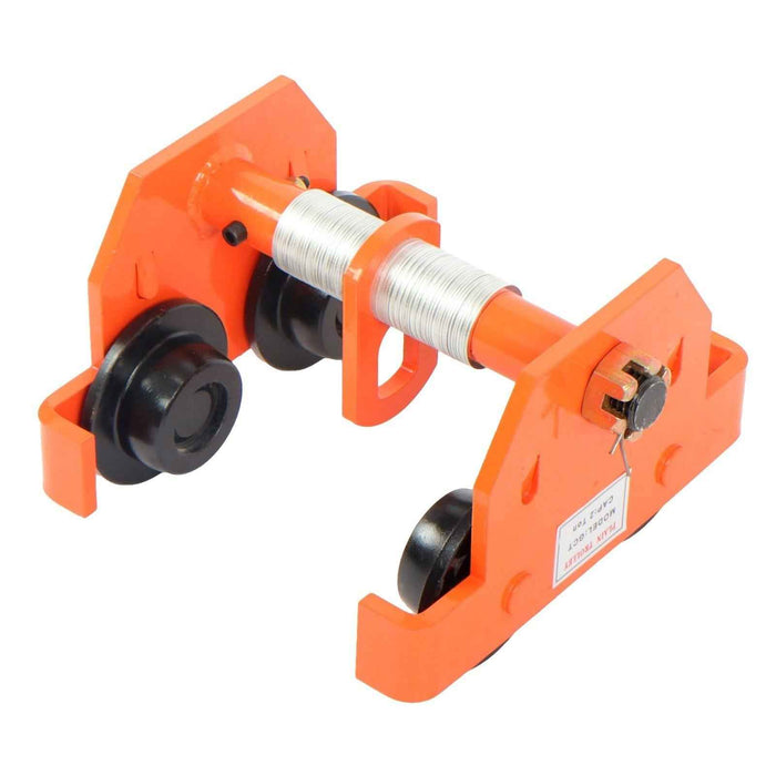 DURAFORCE Manually Trolley 2 Ton/4400LBS, Steel Push Beam Trolley, Trolley Crane 65-190mm