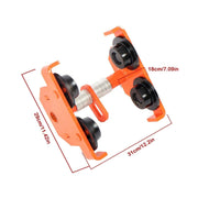 DURAFORCE Manually Trolley 2 Ton/4400LBS, Steel Push Beam Trolley, Trolley Crane 65-190mm