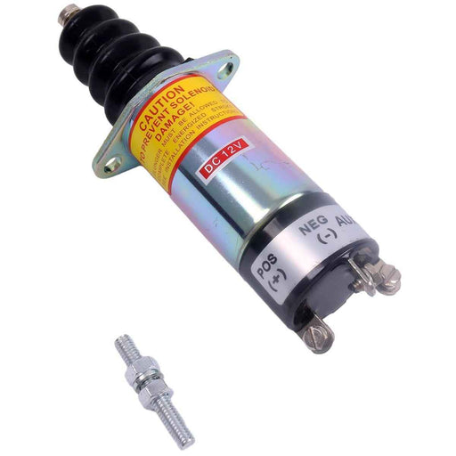 DURAFORCE 12V Fuel Shutoff Solenoid 1502-12D6U1B2S1A 023041 for Woodward Westerbeke
