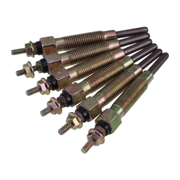 DURAFORCE 6Pcs 24V Glow Plug 11065-10T01 for Nissan Engine TD23 TD25 TD27 TD42 F03