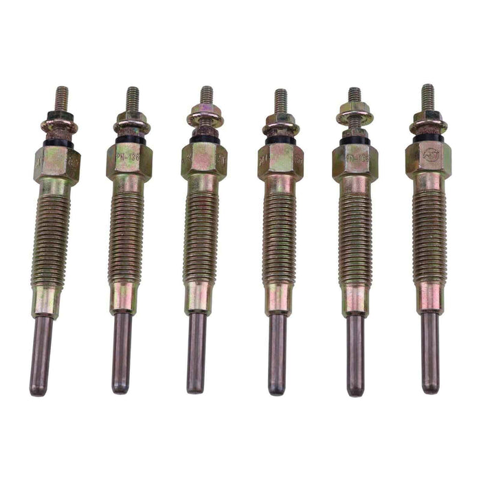 DURAFORCE 6Pcs 24V Glow Plug 11065-10T01 for Nissan Engine TD23 TD25 TD27 TD42 F03