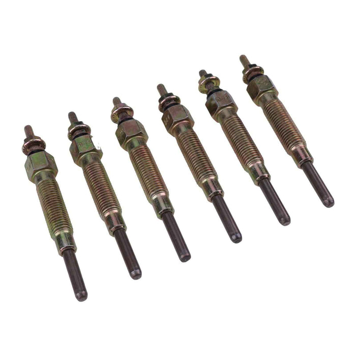 DURAFORCE 6Pcs 24V Glow Plug 11065-10T01 for Nissan Engine TD23 TD25 TD27 TD42 F03