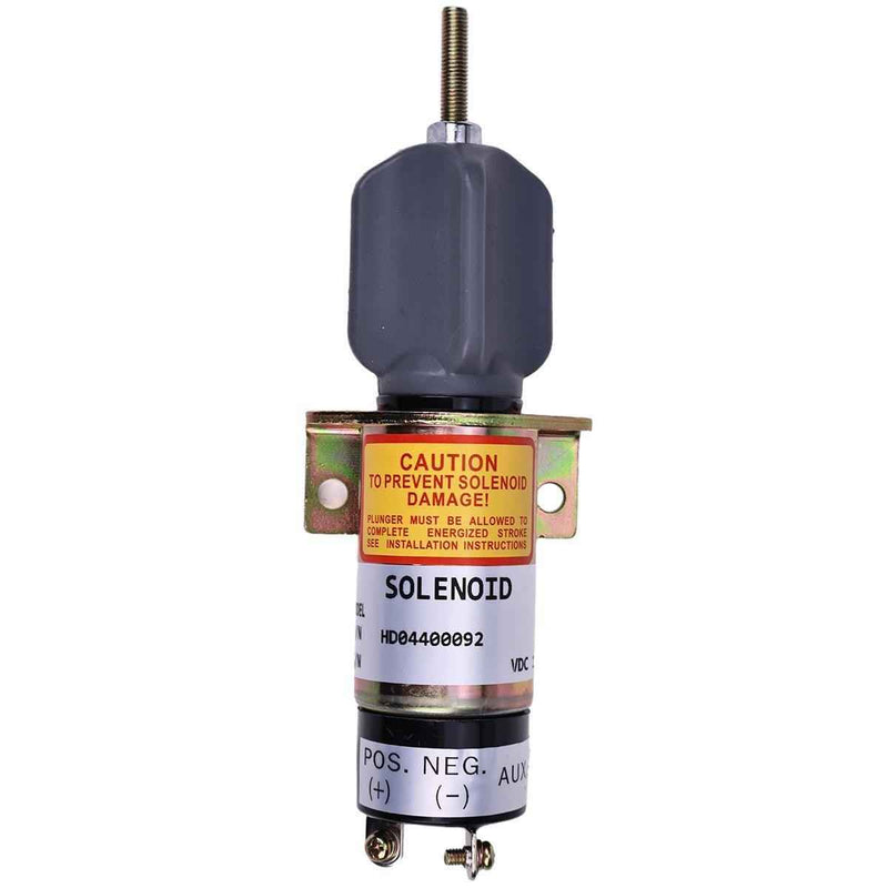 DURAFORCE 12V 3 Terminals Shutoff Solenoid 1504-12C2U1B1S1A for Woodward Synchro Start