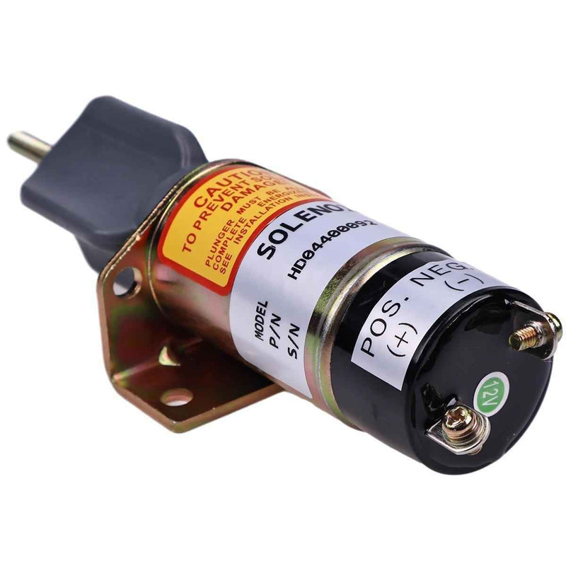DURAFORCE 12V 3 Terminals Shutoff Solenoid 1504-12C2U1B1S1A for Woodward Synchro Start
